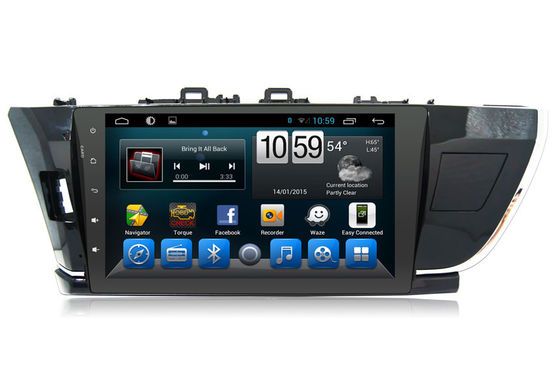 Chine Système stéréo de grande d'écran tactile navigation de Toyota GPS pour Corolla 2014 fournisseur
