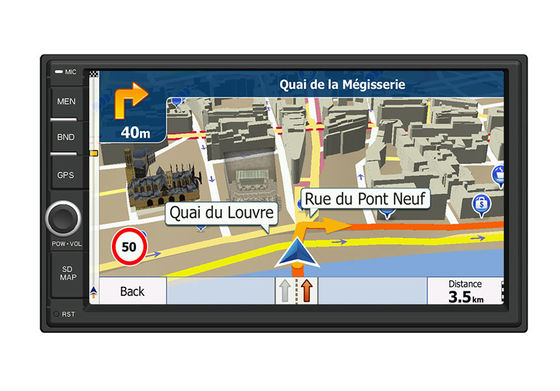 Chine 7 système de navigation capacitif de GPS de voiture d'écran du ″ HD avec la recherche d'annuaire téléphonique de Bluetooth  fournisseur