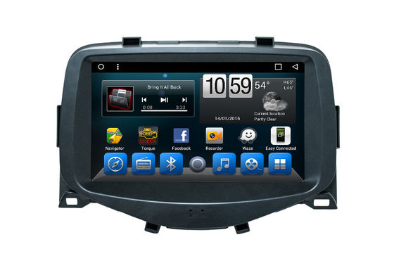 Chine Système de navigation de voiture de multimédia, unité principale par radio d'Android 8,1 pour Toyota Aygo fournisseur