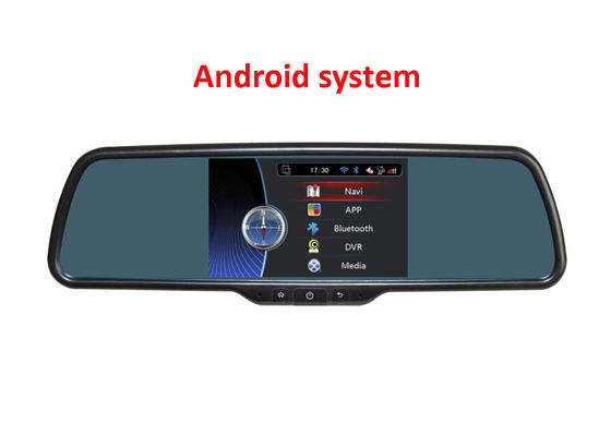 Chine moniteur de miroir de vue arrière de 5 pouces avec la navigation de DVR et de GPS avec le système androïde d'OS fournisseur