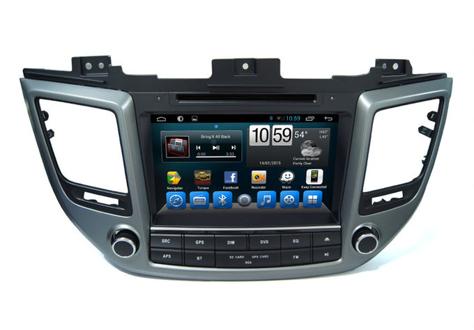 Lecteur DVD Ix35 de GPS Glonass Navi Hyundai de voiture panneau d'écran tactile de 9 pouces